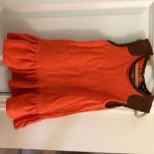 Ralph Lauren Orange/brown peplum dress